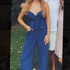 Anthropology Denim Jumpsuit